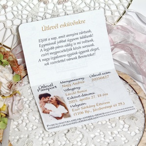 Útlevél esküvői meghívó - esküvő - meghívó & kártya - meghívó - Meska.hu