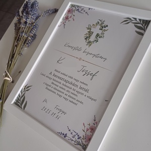 Keresztelő bizonyítvány / Keresztelő emléklap - játék & sport - keresztelőajándékok - Meska.hu