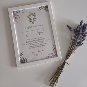 Keresztelő bizonyítvány / Keresztelő emléklap, Játék & Sport, Keresztelőajándékok, Fotó, grafika, rajz, illusztráció, MESKA