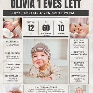 Címlapsztori � Egyedi Születésnapi Újság Poszter (Breaking News Kiadás), Baba - mama, Babaszoba dekoráció, Babaposzter, Fotó, grafika, rajz, illusztráció, MESKA