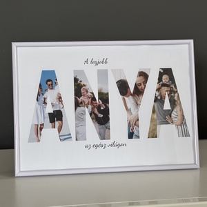 Legjobb anya kép kollázs fénykép keretben , Otthon & Életmód, Dekoráció, Kép & Falikép, Poszter, Mindenmás, MESKA