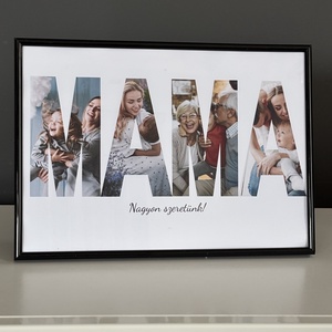 Legjobb anya kép kollázs fénykép keretben  - otthon & életmód - dekoráció - kép & falikép - poszter - Meska.hu