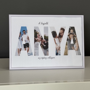 Legjobb mama fotókollázs képkeretben  - otthon & életmód - dekoráció - kép & falikép - poszter - Meska.hu