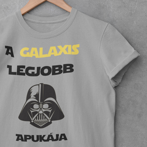 A Galaxis Legjobb Apukája-Star Wars Pamut Póló - ruha & divat - férfi ruha - póló - Meska.hu