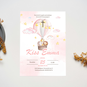 Cuki Meghívó keresztelőre kislány és kisfiú mintával egyaránt, Baba - mama, Keresztelő kellékek, Keresztelő meghívó, Fotó, grafika, rajz, illusztráció, A meghívók
- 250 gramm vastagságú, erős és kemény papírra készülnek amelyet igény szerint laminálun..., MESKA