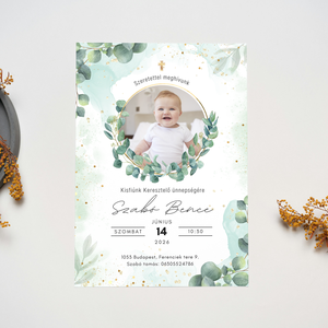 Elegáns Képes Meghívó keresztelőre, Baba - mama, Keresztelő kellékek, Keresztelő meghívó, Fotó, grafika, rajz, illusztráció, A meghívók
- 250 gramm vastagságú, erős és kemény papírra készülnek amelyet igény szerint laminálun..., MESKA