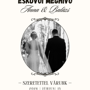 Esküvői Meghívó Képpel - esküvő - meghívó & kártya - meghívó - Meska.hu