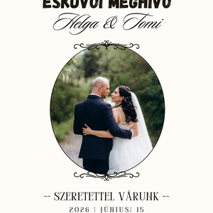 Esküvői Meghívó Képpel - esküvő - meghívó & kártya - meghívó - Meska.hu