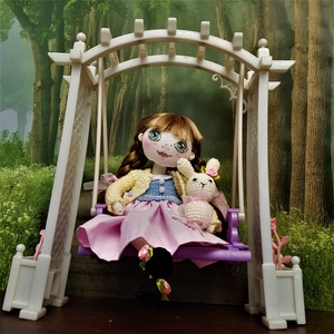 Zsuzsu baba a kis rózsaszín szoknyás - játék & sport - baba & babaház - öltöztethető baba - Meska.hu