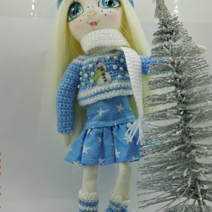 Zsuzsu baba kékben - játék & sport - baba & babaház - baba - Meska.hu