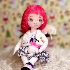 Zsuzsu baba macikával - játék & sport - baba & babaház - baba - Meska.hu