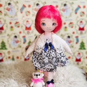 Zsuzsu baba macikával - játék & sport - baba & babaház - baba - Meska.hu