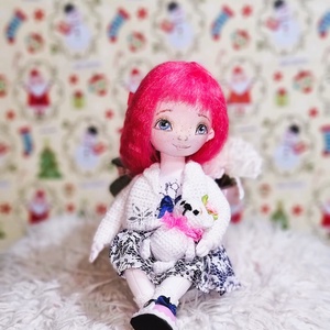 Zsuzsu baba macikával - játék & sport - baba & babaház - baba - Meska.hu