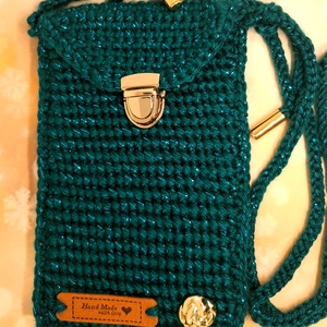 Csillogó, zöld  telefontok, Táska & Tok, Kézitáska & válltáska, Válltáska, , MESKA