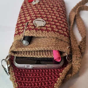 Szívecskés telefontok 2 - táska & tok - kézitáska & válltáska - válltáska - Meska.hu