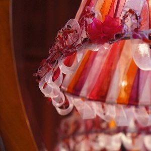 Szalagos asztali lámpa - otthon & életmód - lámpa - asztali lámpa - Meska.hu