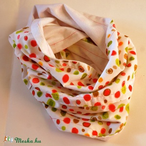 Pöttyös nyakmelegítő - ruha & divat - sál, sapka, kendő - Meska.hu