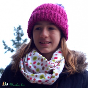 Pöttyös nyakmelegítő, Ruha & Divat, Sál, Sapka, Kendő, Varrás, MESKA