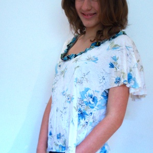 Pillangó ujjú póló - ruha & divat - női ruha - póló, felső - Meska.hu