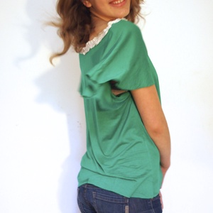 Pillangó ujjú póló - ruha & divat - női ruha - póló, felső - Meska.hu