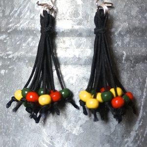 Afro Fagyöngy fülbevaló - ékszer - fülbevaló - csillár fülbevaló - Meska.hu