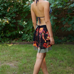 Virágos lapszoknya - ruha & divat - női ruha - szoknya - Meska.hu