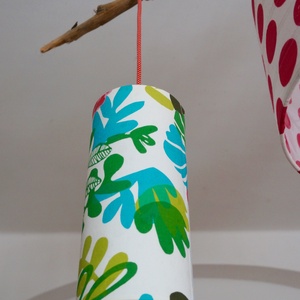 Egyedi, elegáns lámpabúra. Mérete: karika váz átmérője 40 cm, magassága kb. 25 cm. Más anyag is választható hozzá. Anyag, Otthon & Életmód, Lámpa, Fali & Mennyezeti lámpa, Mindenmás, MESKA