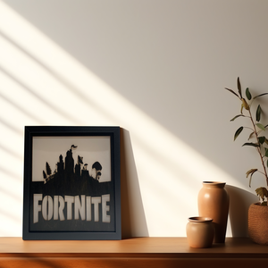 LED Fortnite 01 - otthon & életmód - dekoráció - kép & falikép - fából készült kép - Meska.hu