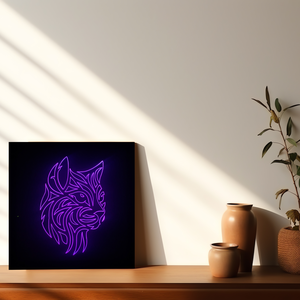 LED Macska 02 - otthon & életmód - dekoráció - kép & falikép - fából készült kép - Meska.hu