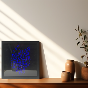 LED Macska 03 - otthon & életmód - dekoráció - kép & falikép - fából készült kép - Meska.hu