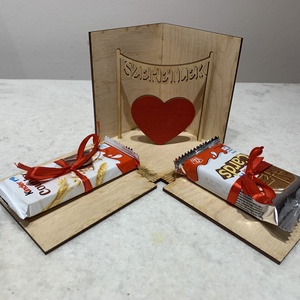 Valentin napi meglepetés, Otthon & Életmód, Dekoráció, Asztal és polc dekoráció, Gravírozott táblák, , MESKA