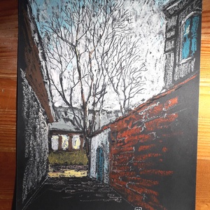 Kora tavasz Vácon (2026. március), Művészet, Festmény, Pasztell, Fotó, grafika, rajz, illusztráció, MESKA