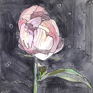 Tavaszi trió. 2026, Művészet, Festmény, Festmény vegyes technika, Festészet, Fotó, grafika, rajz, illusztráció, MESKA