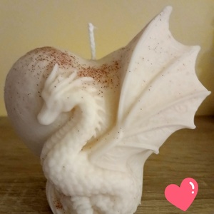 Sárkányszív gyertya - Meska.hu