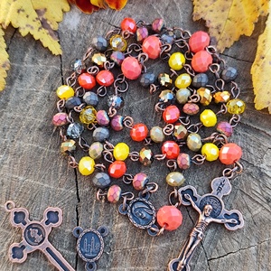 Őszi rózsafüzér, Otthon & Életmód, Vallás, Lánc & Füzér, Ékszerkészítés, MESKA