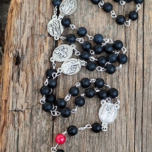 Hétfájdalmú  Szűzanya rózsafüzér  - otthon & életmód - vallás - lánc & füzér - Meska.hu