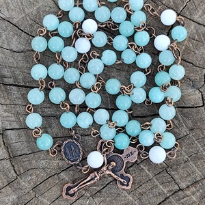 Jáde rózsafüzér  - otthon & életmód - vallás - lánc & füzér - Meska.hu