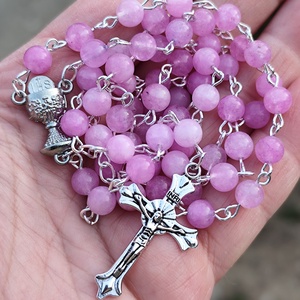 Elsőáldozási rózsafüzér -jade - Meska.hu