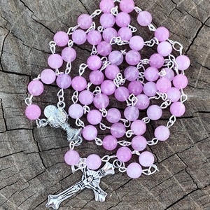 Elsőáldozási rózsafüzér -jade - otthon & életmód - vallás - lánc & füzér - Meska.hu