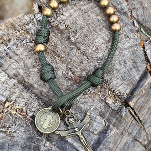 APA paracord rózsafüzér karkötő  - otthon & életmód - vallás - lánc & füzér - Meska.hu