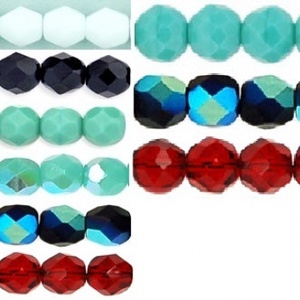 Cseh csiszolt gyöngy csomagok 3mm, 6mm, 8mm - kellékek & szerszámok - gyöngyfűzés kellékek - üveggyöngy - Meska.hu