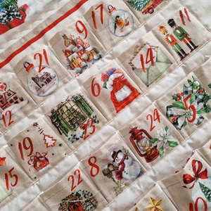 Adventi naptár,falra akasztható - karácsony - adventi díszek - adventi naptár - Meska.hu