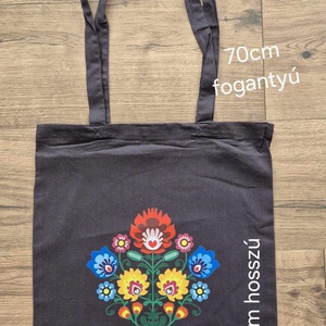 Virág mintás bev.táska,pamutvászonból - táska & tok - bevásárlás & shopper táska - shopper, textiltáska, szatyor - Meska.hu