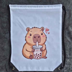 Capybara-s tornazsák,hátizsák rendelhető - táska & tok - hátizsák - tornazsák, gymbag - Meska.hu