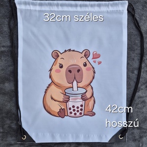 Capybara-s tornazsák,hátizsák rendelhető - táska & tok - hátizsák - tornazsák, gymbag - Meska.hu
