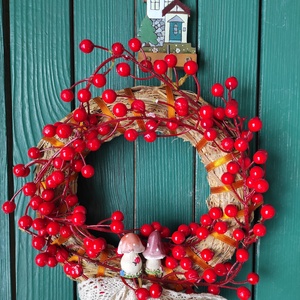 Házikó-koszorú és egyéb ajtódísz akasztó - otthon & életmód - ház & kert - Meska.hu