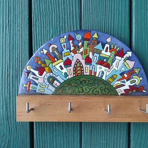 Fali kulcsakasztó - otthon & életmód - dekoráció - fali és függő dekoráció - fali kulcstartó - Meska.hu