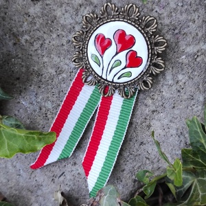 Tűzzománc kitűző - Meska.hu