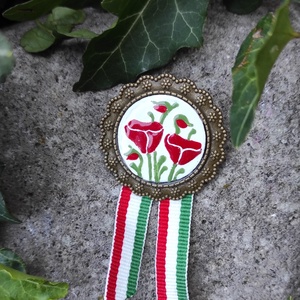 Tűzzománc kitűző - Meska.hu