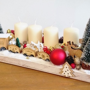 Adventi asztaldísz - karácsony - adventi díszek - adventi asztaldísz - Meska.hu